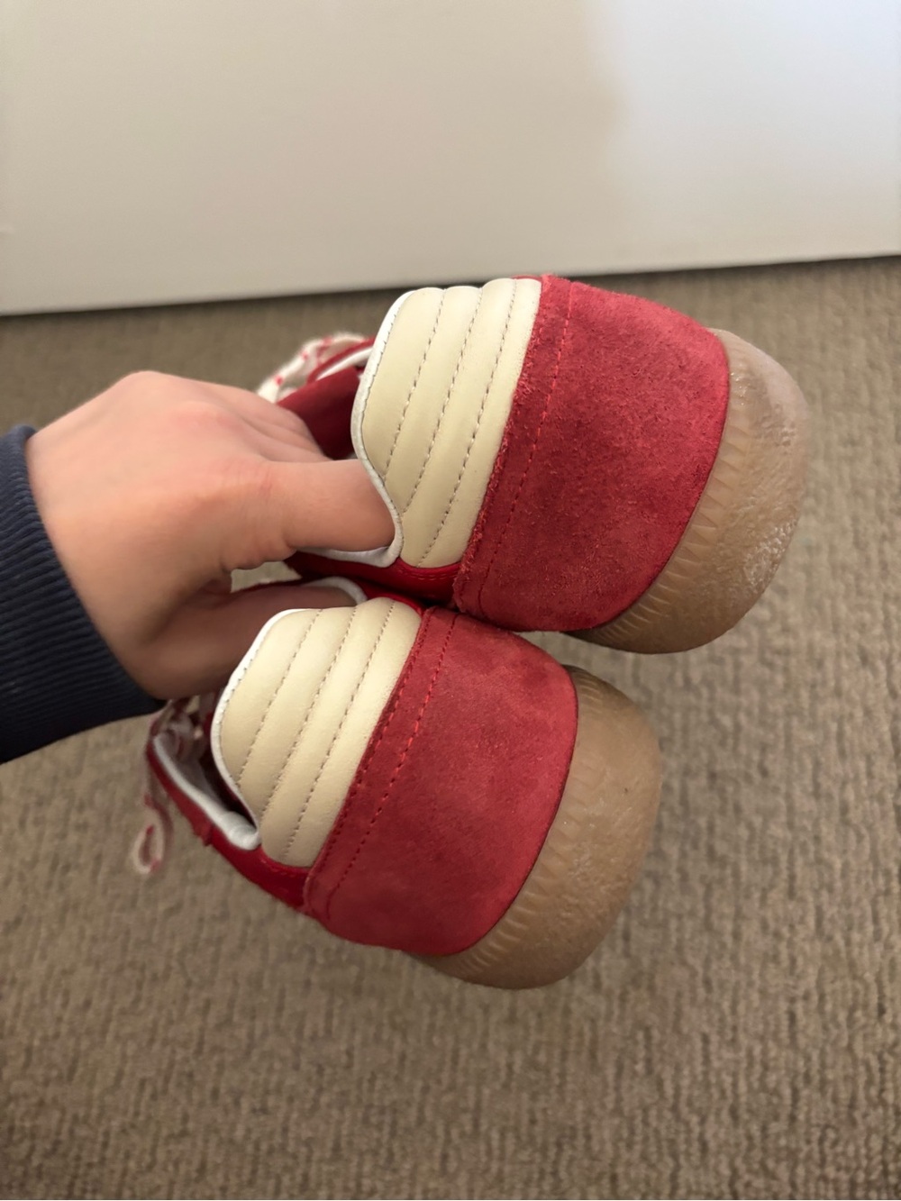Alohas Rife red panelled nylon and suede sneakers - Picture 7 of 13
